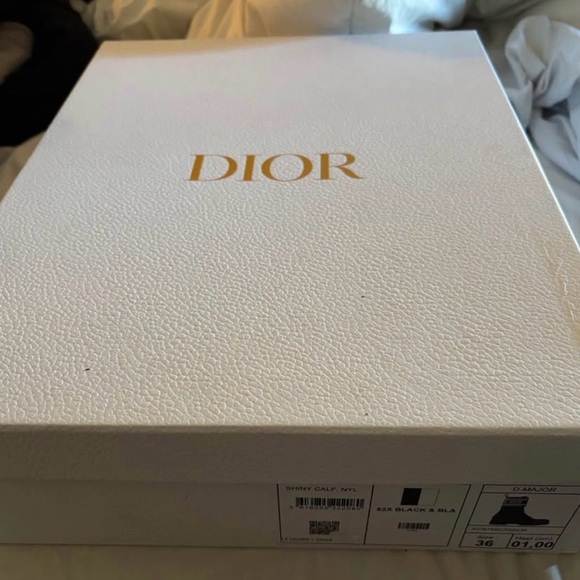 Dior Black and White Lace-Up Boots - Picture 4 of 4